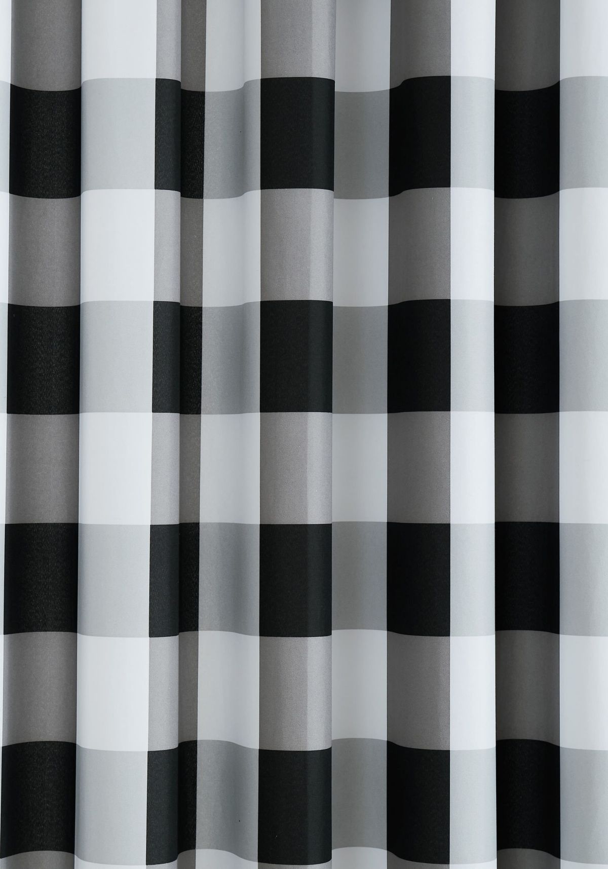 Truly Soft Everyday Buffalo Plaid Black Window Curtain