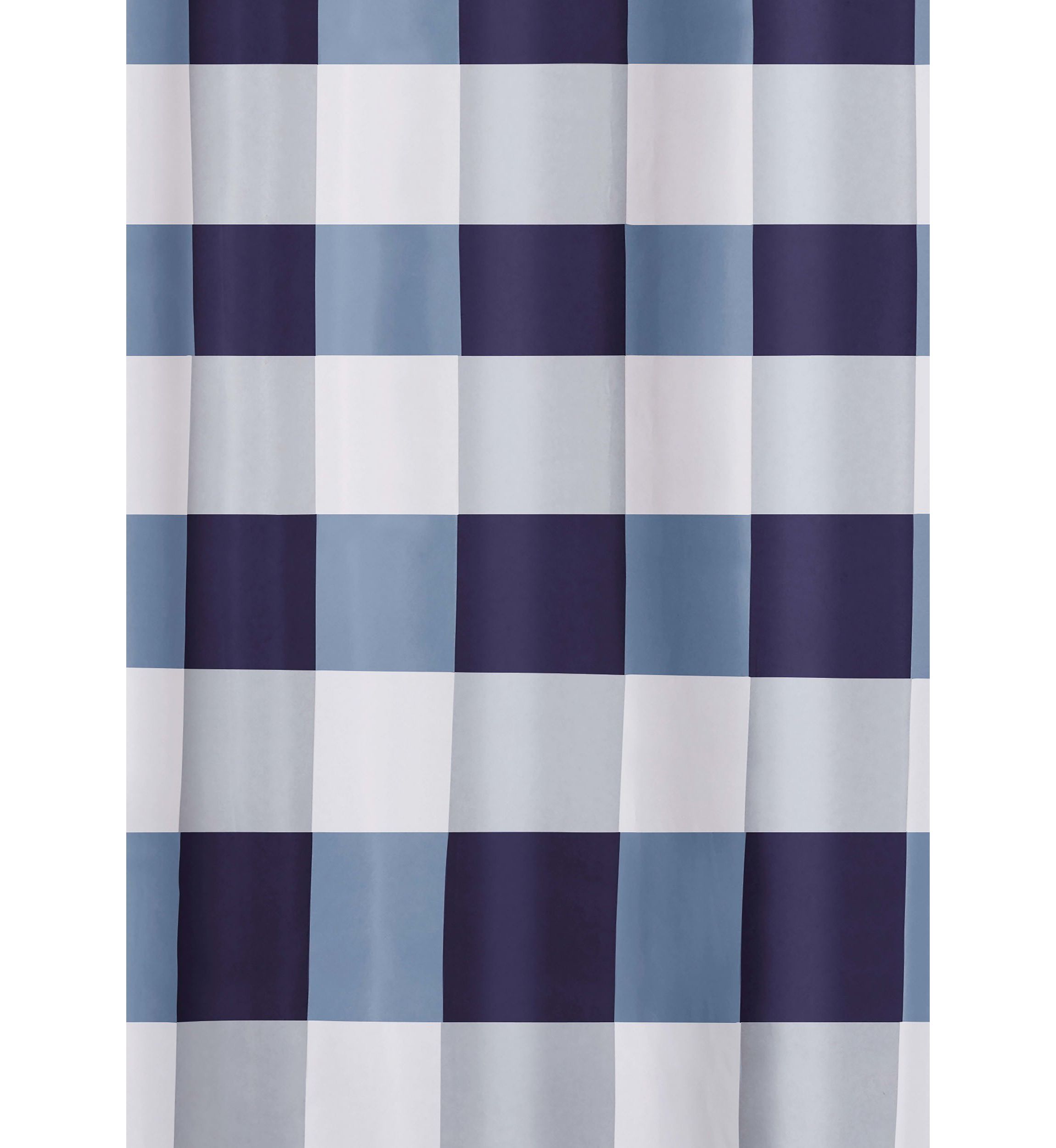Truly Soft Everyday Buffalo Plaid Navy Shower Curtain