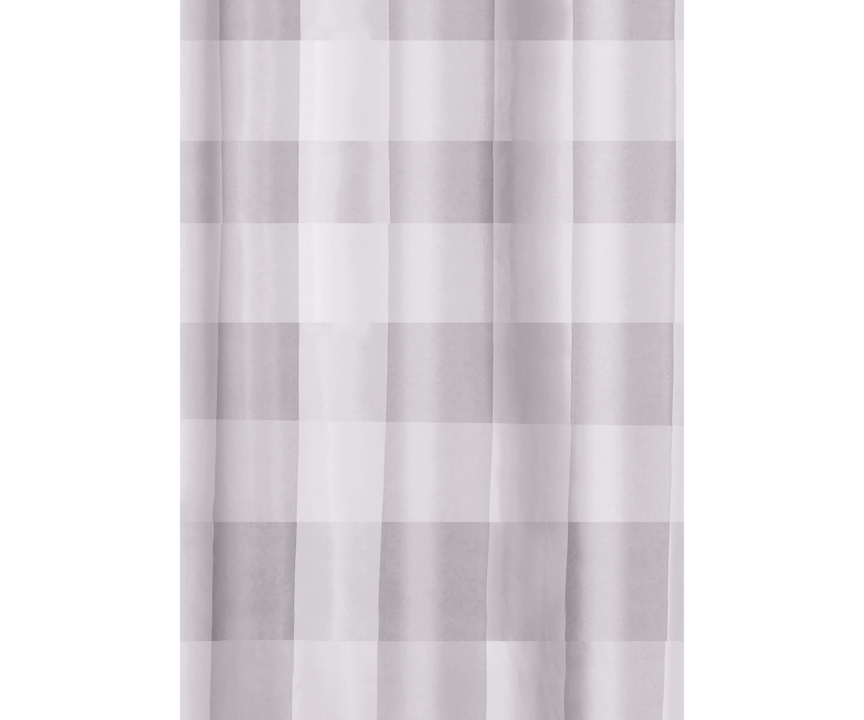 Truly Soft Everyday Buffalo Plaid Grey Shower Curtain