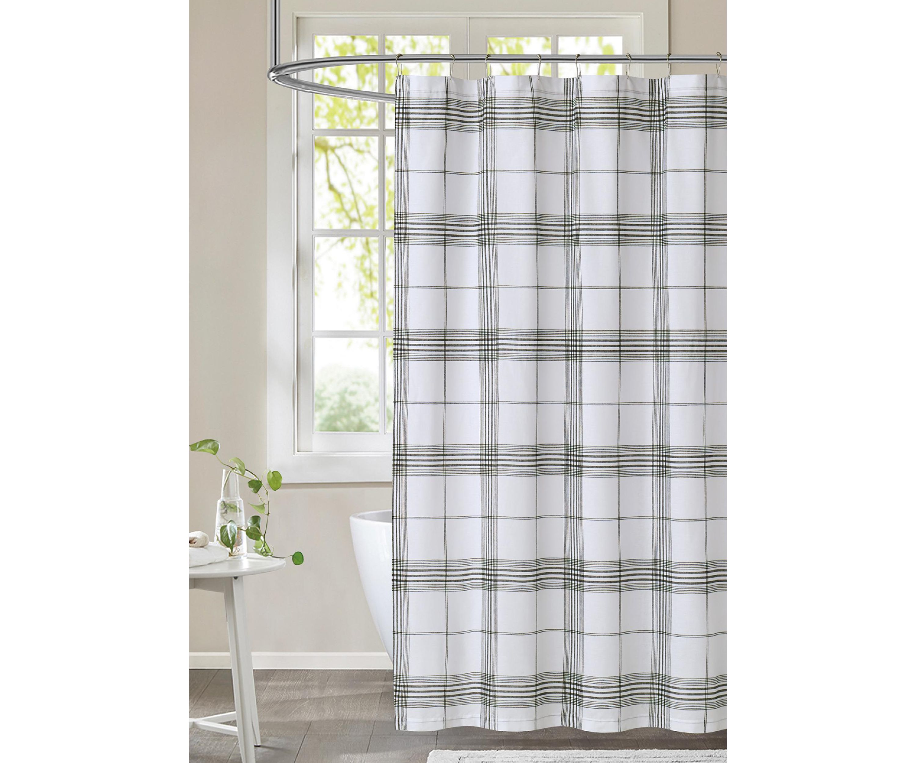 Cottage Plaid Shower Curtain