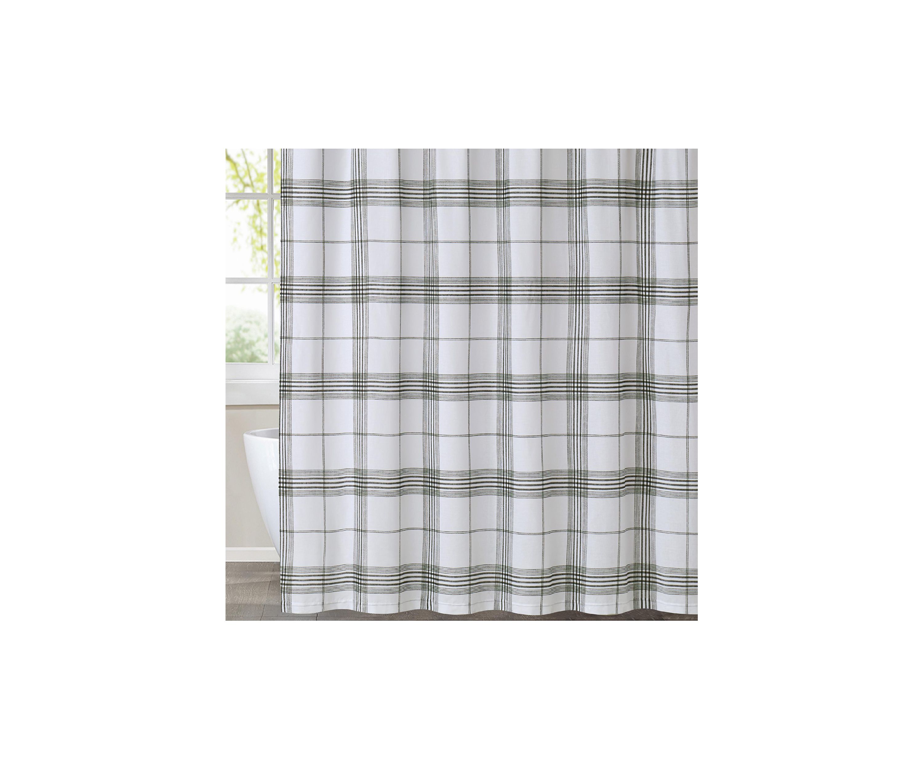 Cottage Plaid Shower Curtain