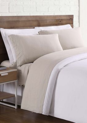 Brooklyn Loom Linen Sheet Set, Beige, California King
