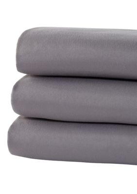 American Traditions 3 Pack Fitted Sheets - Twin XL, Grey