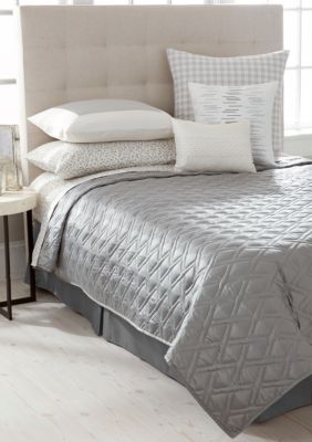 Calvin Klein Camden Pewter Queen Coverlet 90 In X 95 In Belk