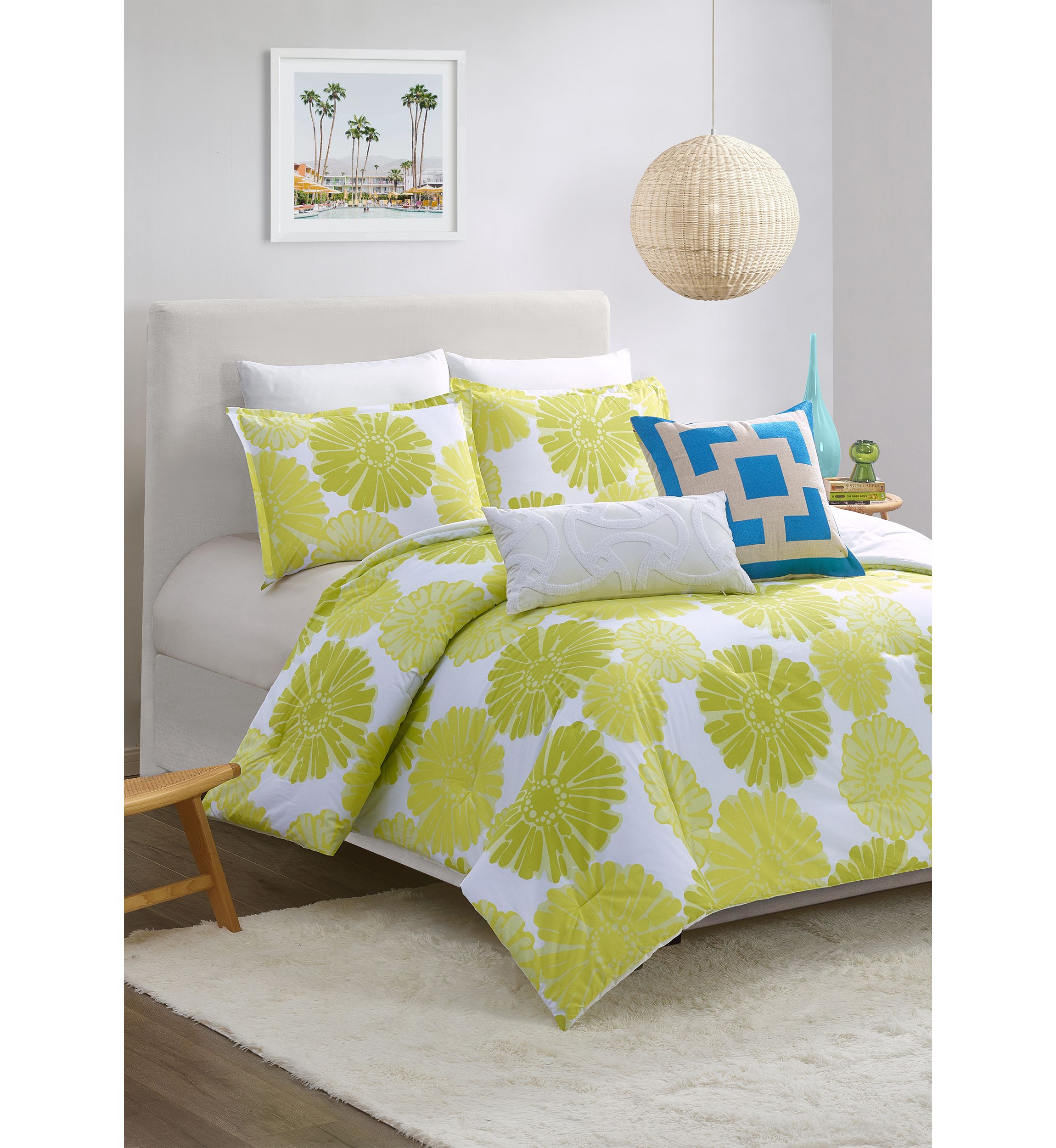 Big Floral Comforter Set 