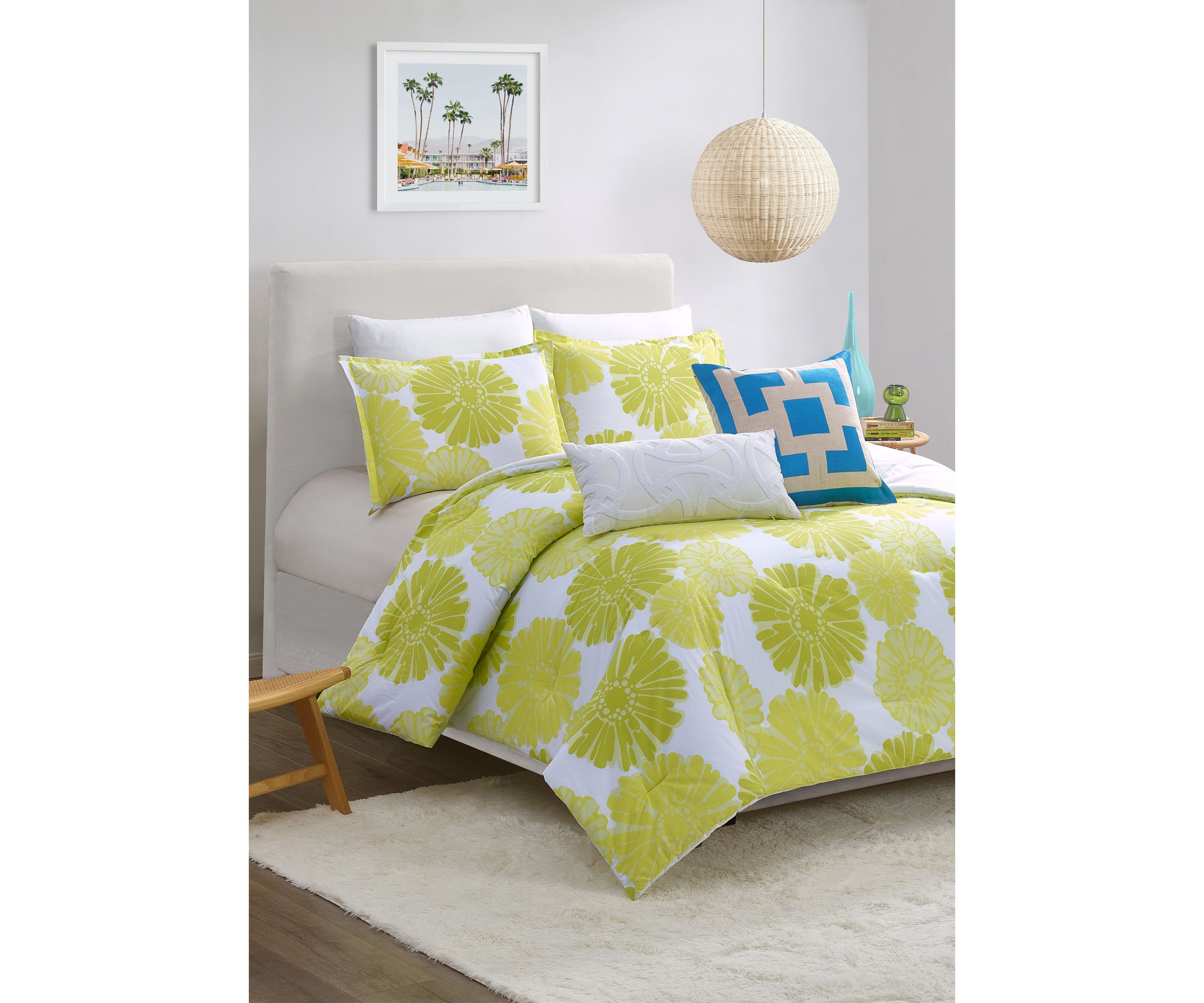 Big Floral Comforter Set 