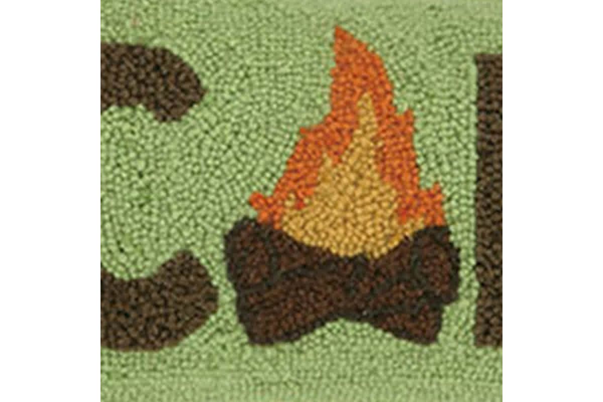 Camp Marshmallow Wool Hook Pillow