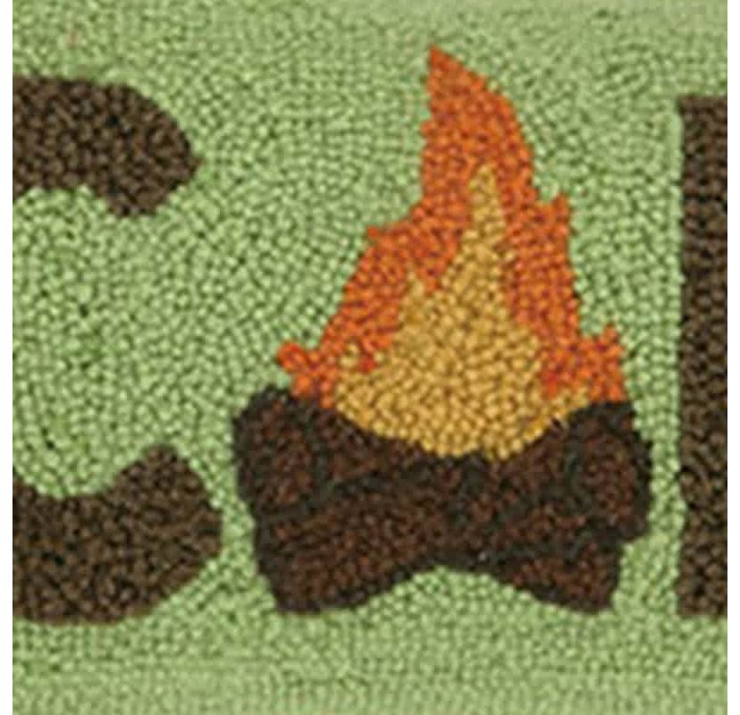 Camp Marshmallow Wool Hook Pillow