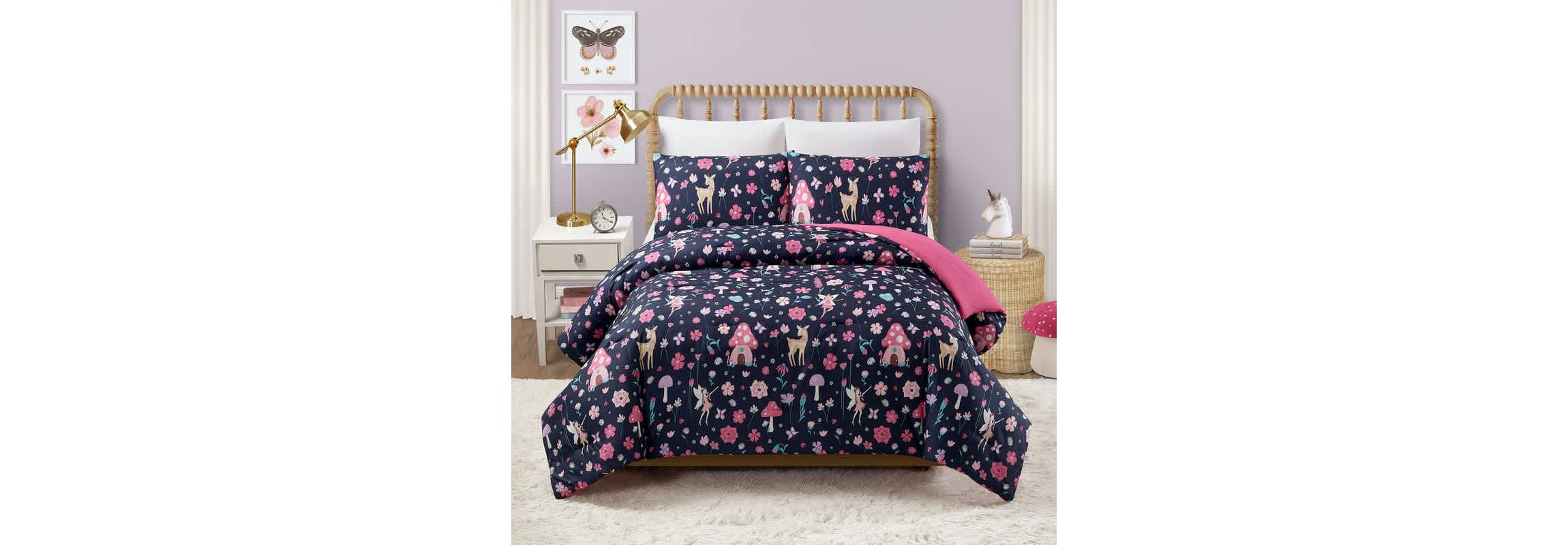 Fairy Garden Reversible Comforter Set