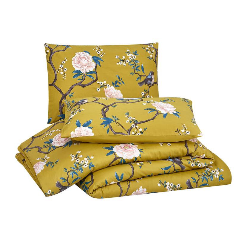 Bird Chinoiserie 3-Piece Reversible Comforter Set