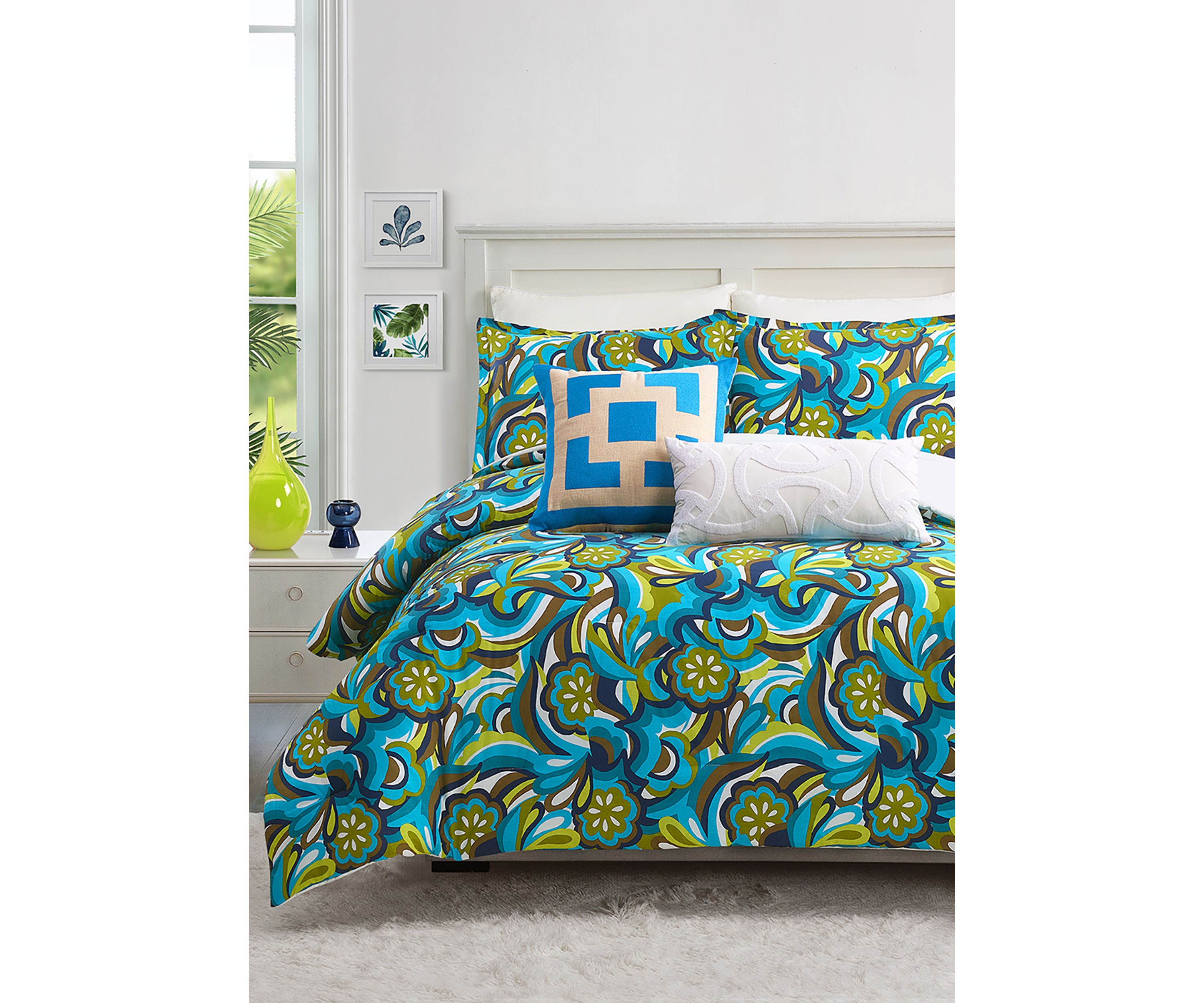 Fall Floral Comforter Set