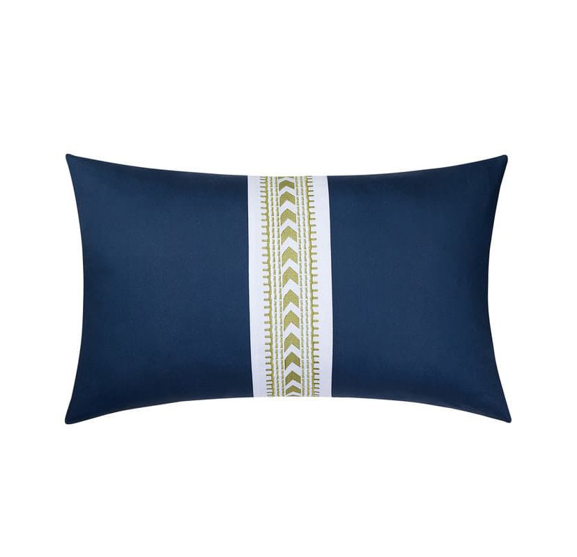 Chevron Embroidered Breakfast Pillow