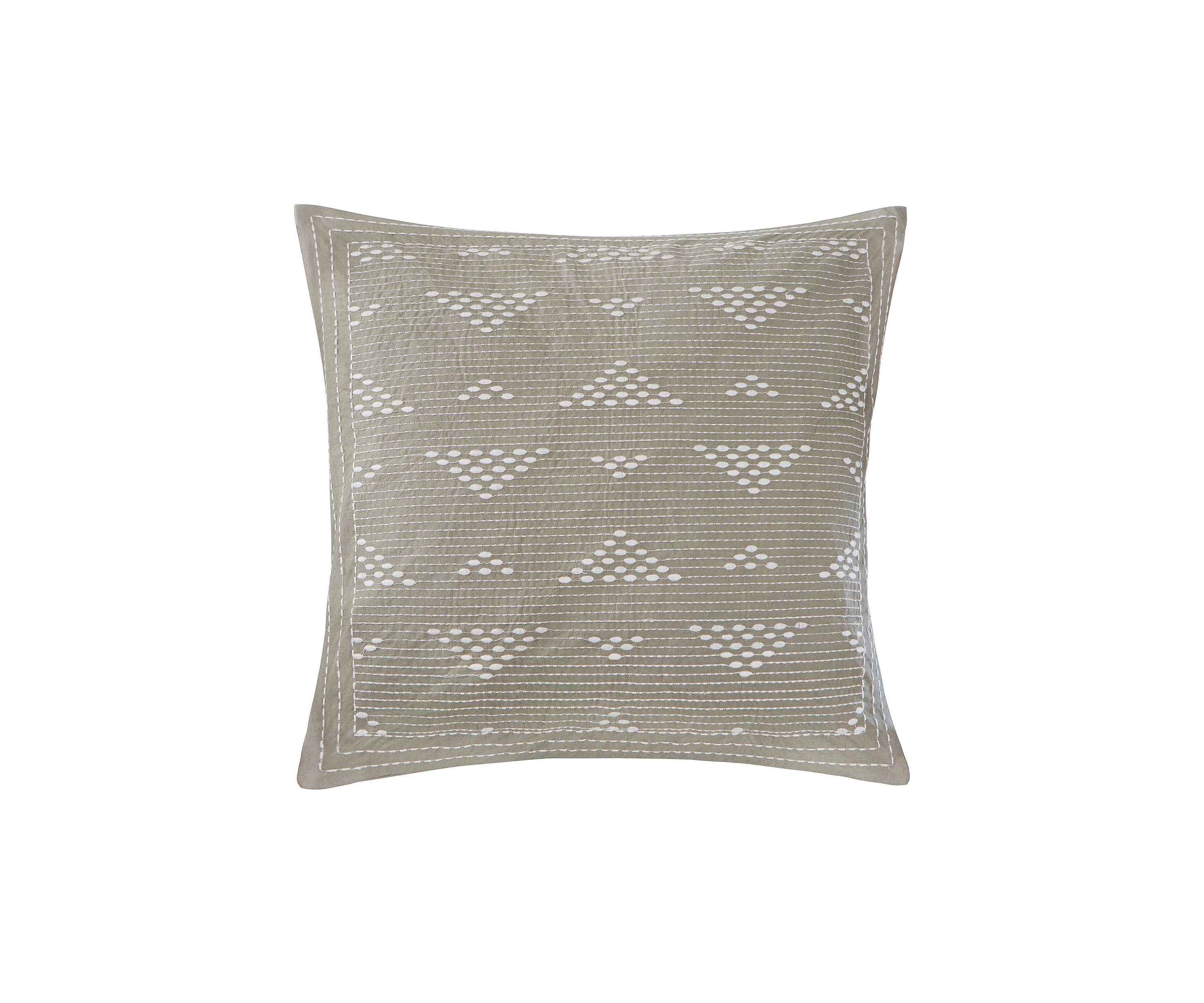 Cario Embroidered Square Pillow
