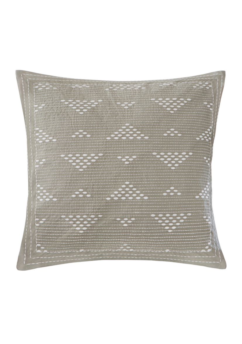 Cario Embroidered Square Pillow