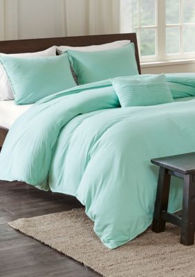 Echo Design Montauk Duvet Full Queen Mini Set Aqua Belk