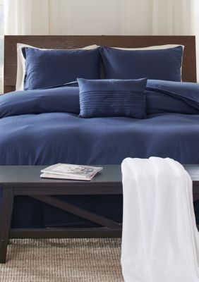 Echo Design Montauk Duvet Full Queen Mini Set Blue Belk