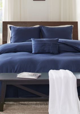 Echo Design Montauk Duvet Full Queen Mini Set Blue Belk