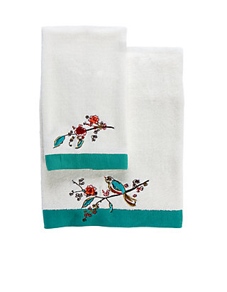Lenox Chirp Embroidered Fingertip Towel 