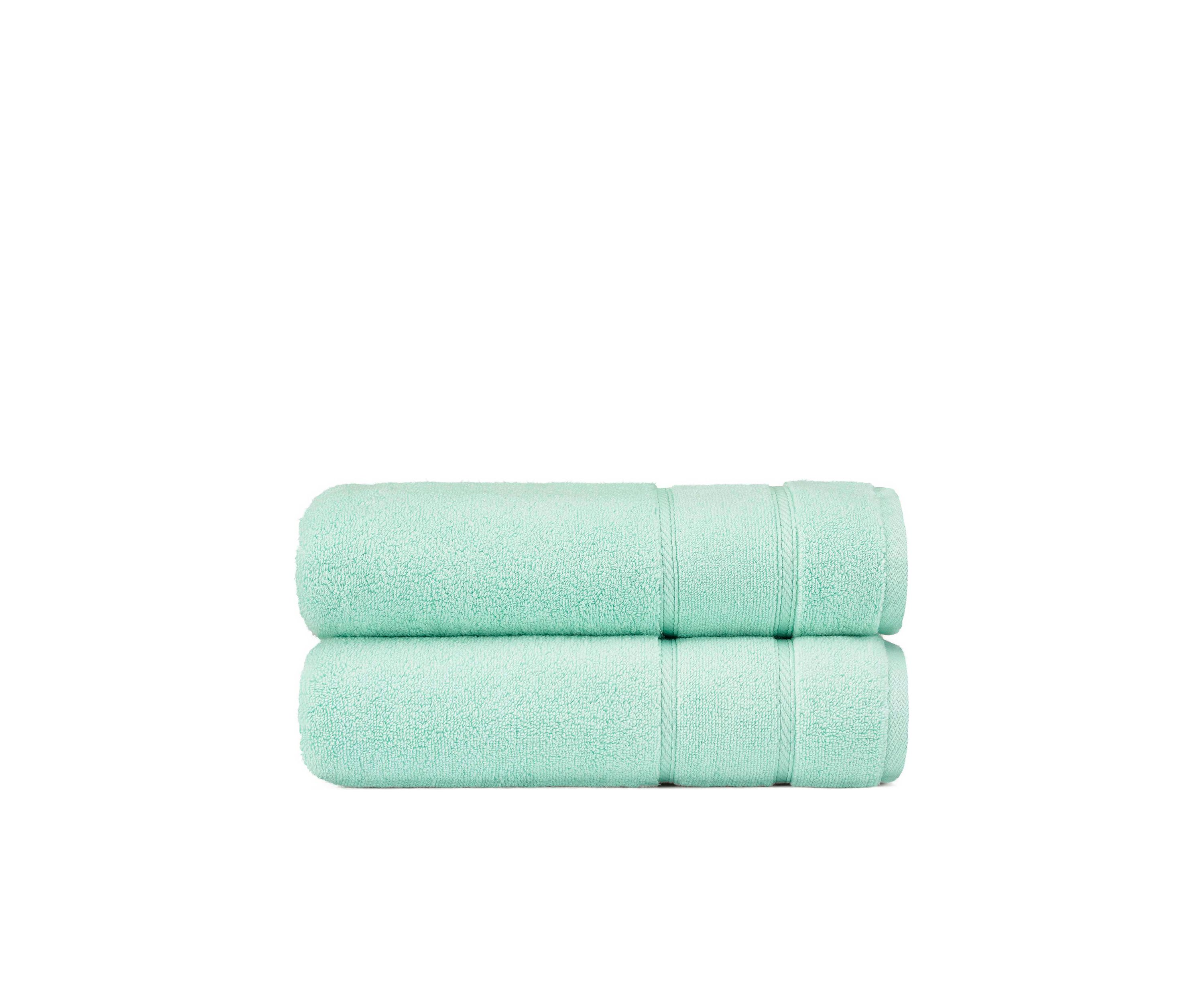  Belle Haven White 2-Piece Bath Towel Set  