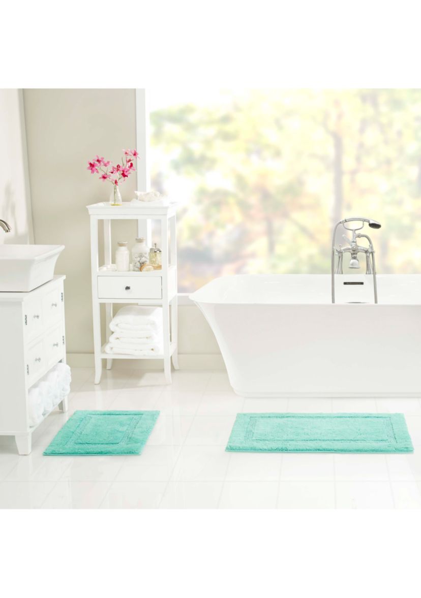 Peniston Solid 100% Cotton Tufted Bath Rug - Set of 2