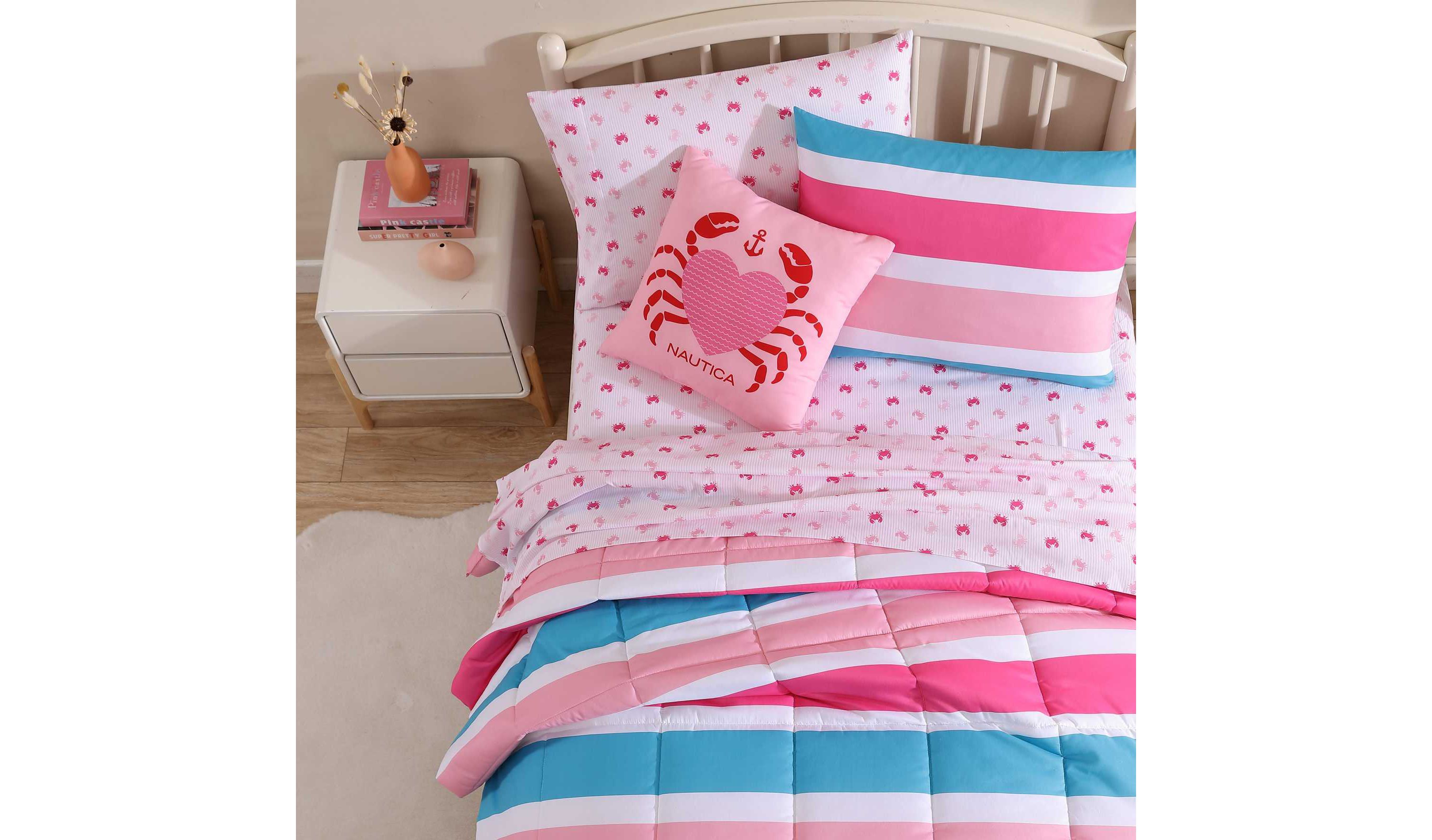 Cru Stripe Microfiber Comforter Bonus Set
