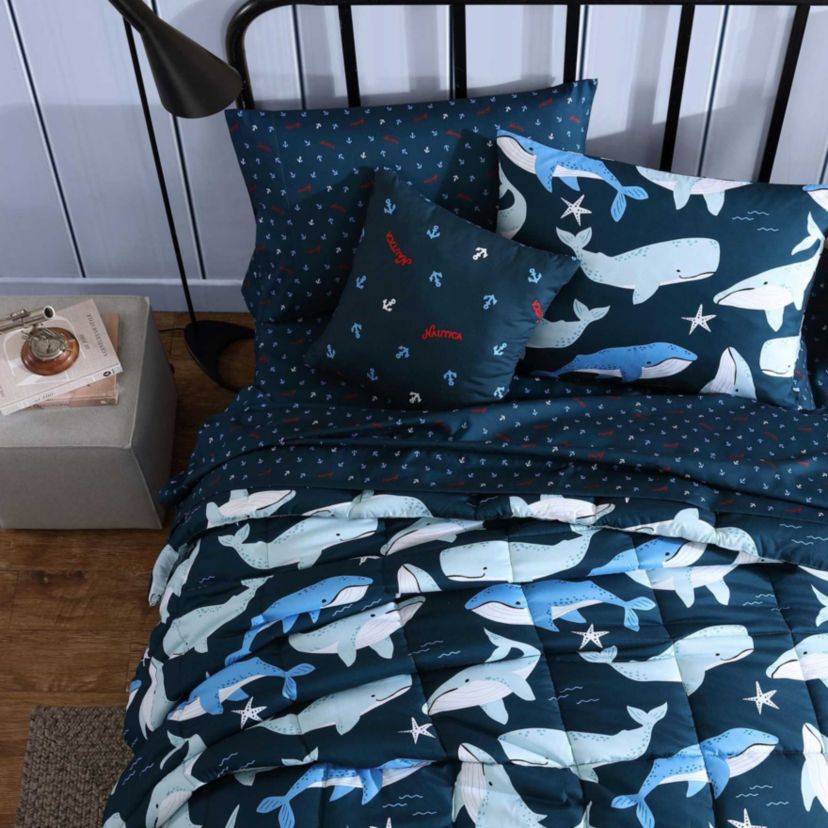 Finnian Whales Microfiber Comforter Bonus Set