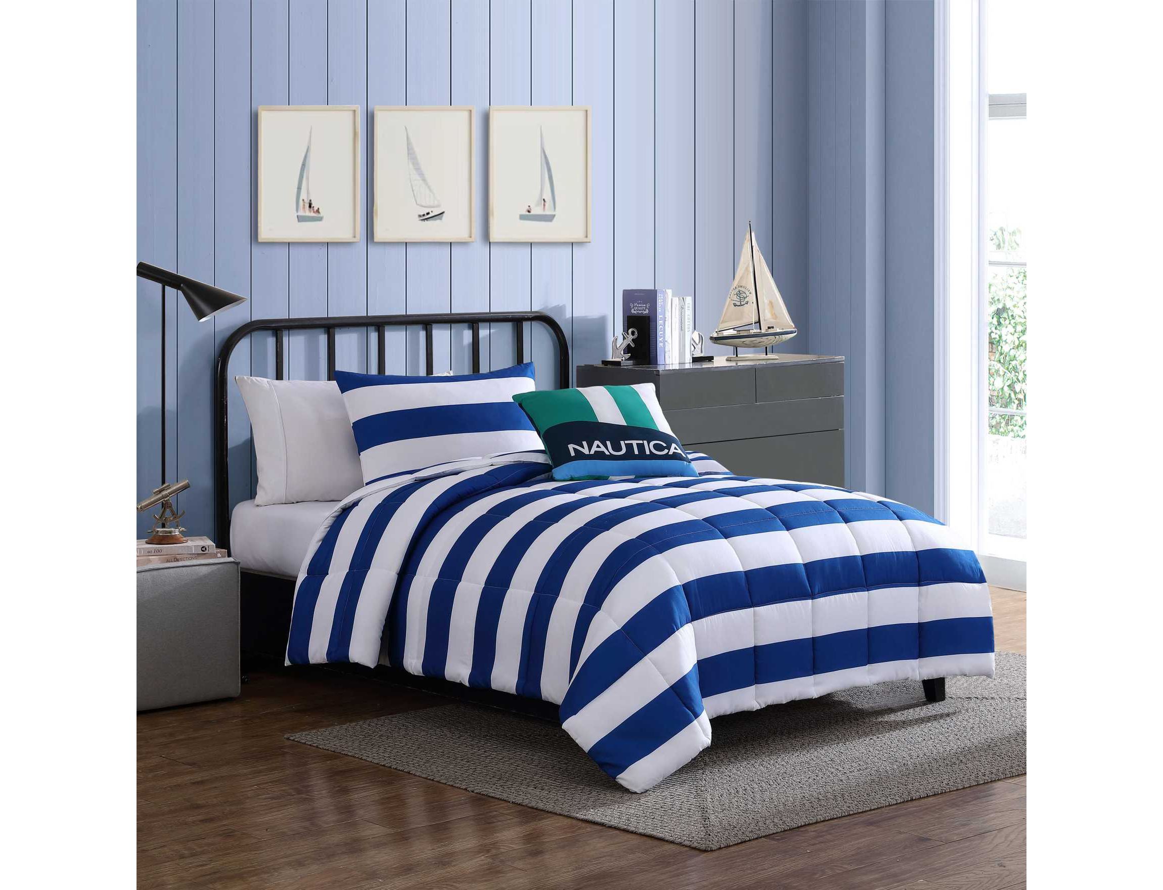 Huck Stripe Microfiber Comforter Bonus Set