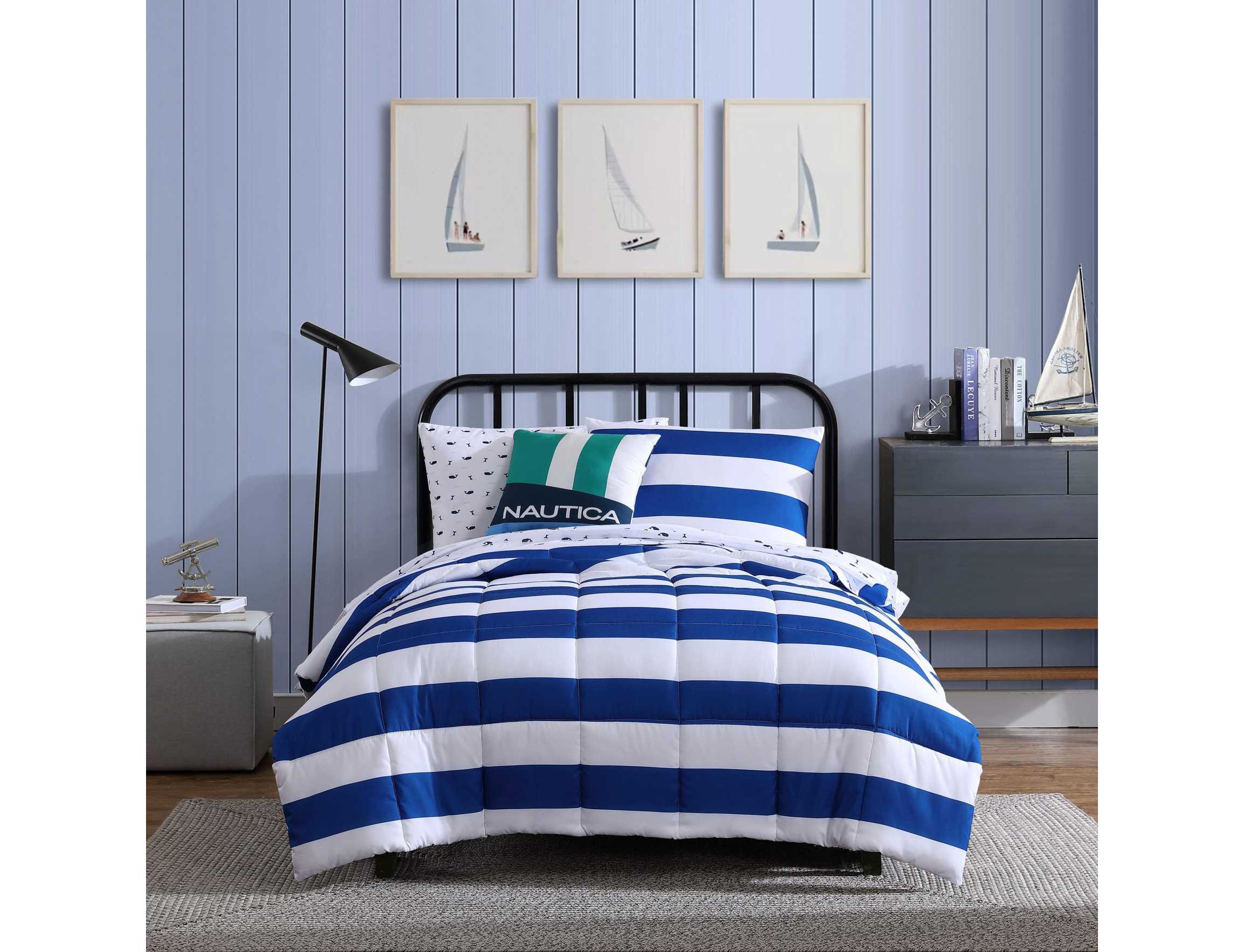 Huck Stripe Microfiber Comforter Bonus Set