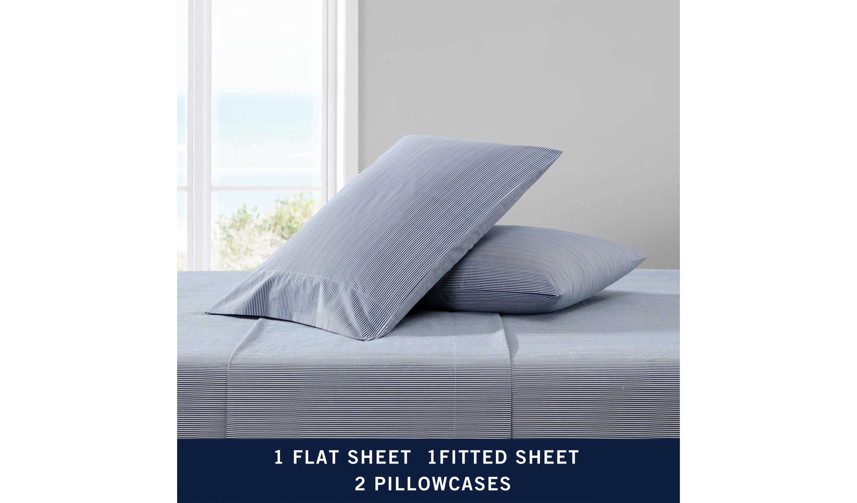 Penny Pinstripe Cotton Sheet Set