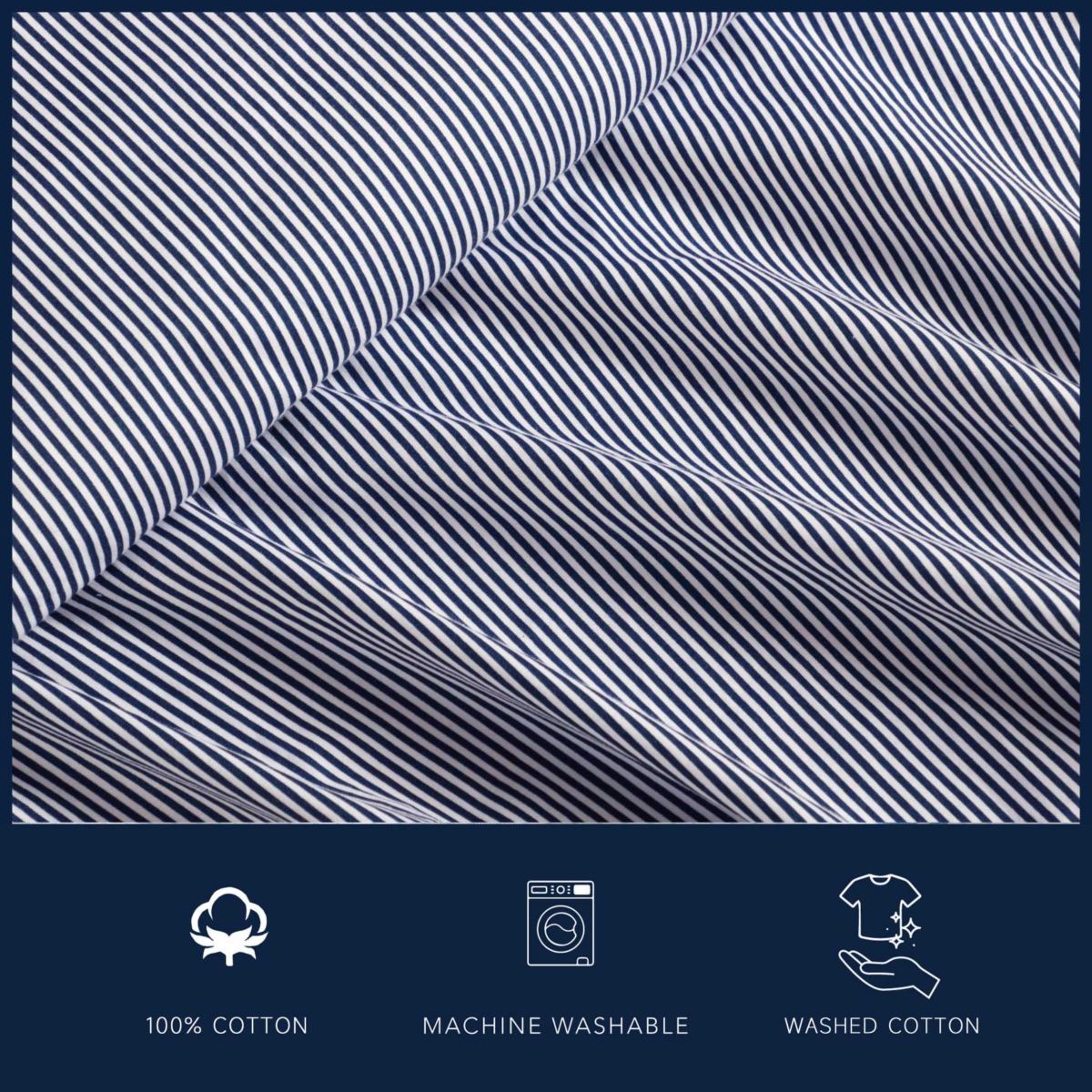Penny Pinstripe Cotton Sheet Set