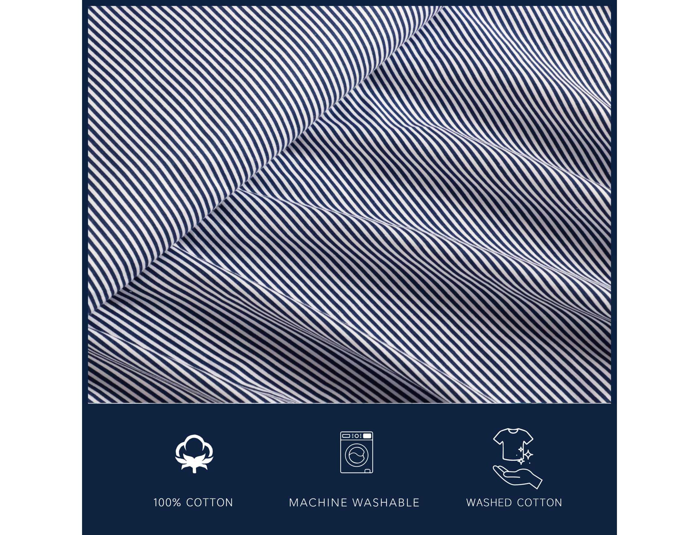 Penny Pinstripe Cotton Sheet Set