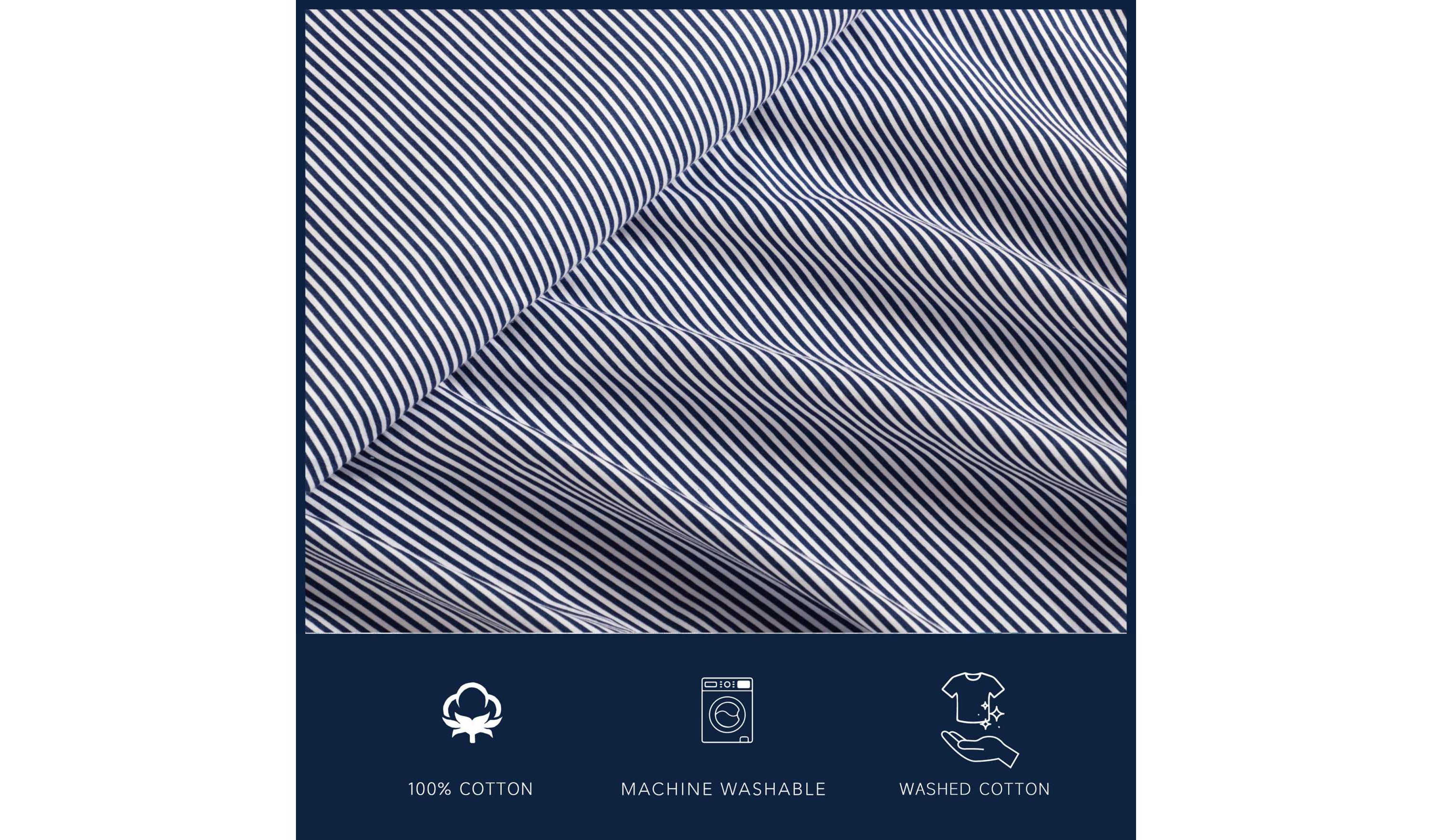 Penny Pinstripe Cotton Sheet Set