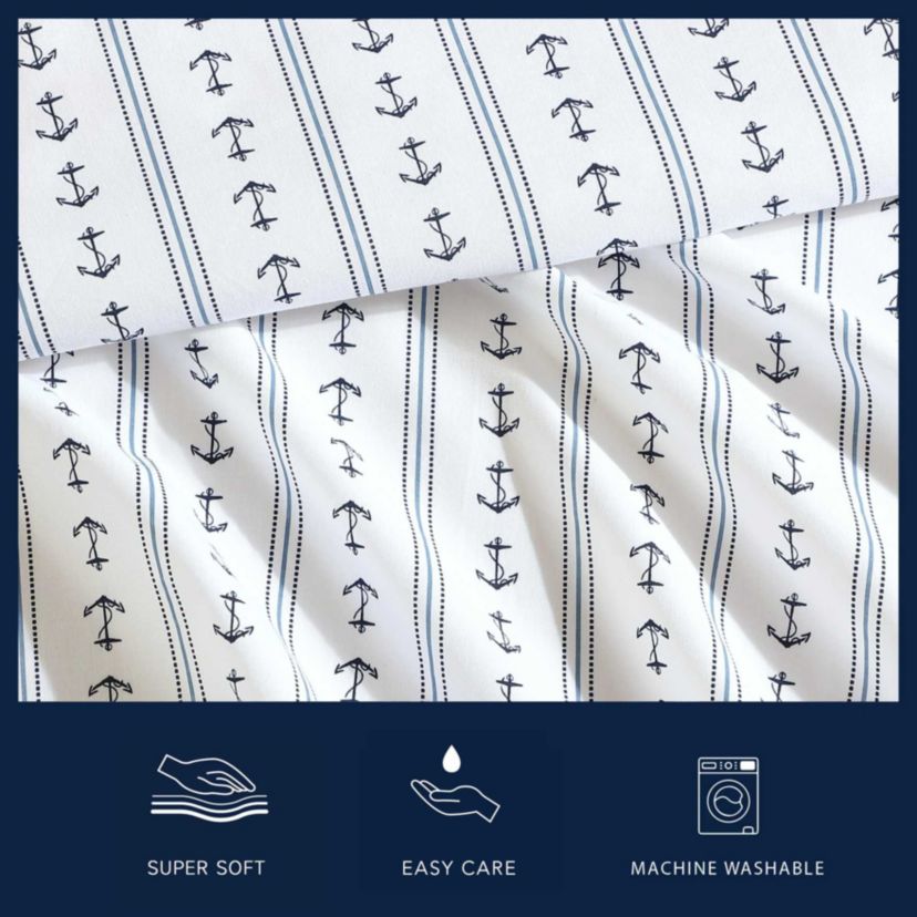 Anchor Lines Cotton Sheet Set