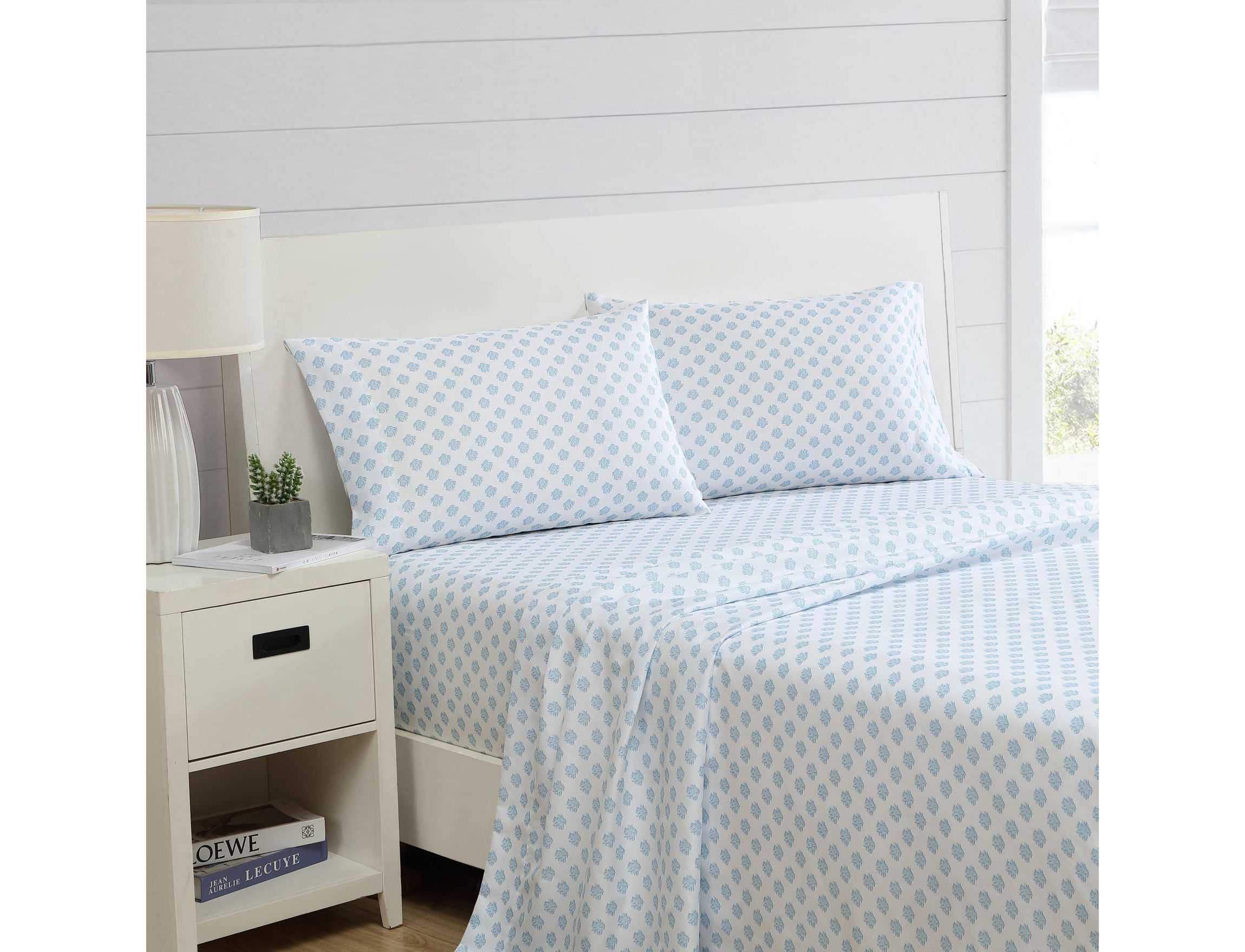 Coastal Coral Microfiber Sheet Set