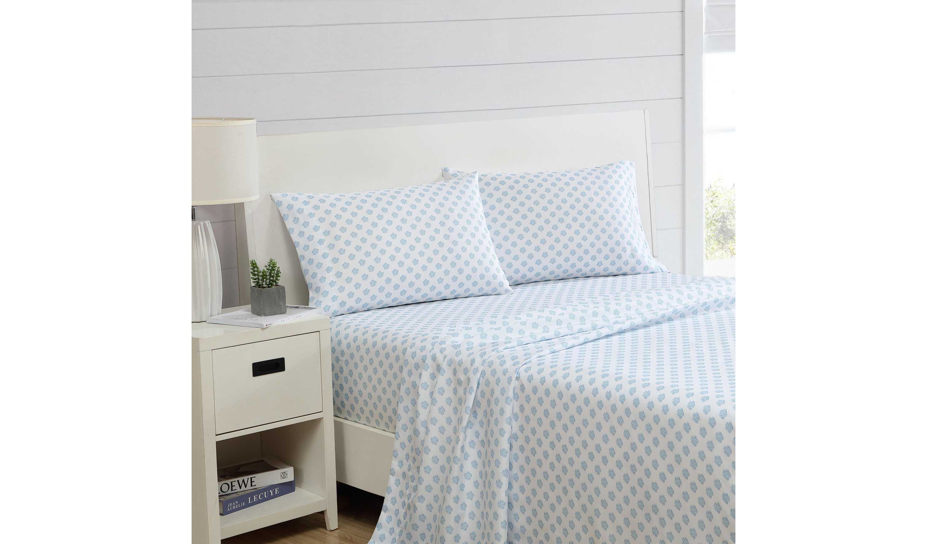 Coastal Coral Microfiber Sheet Set