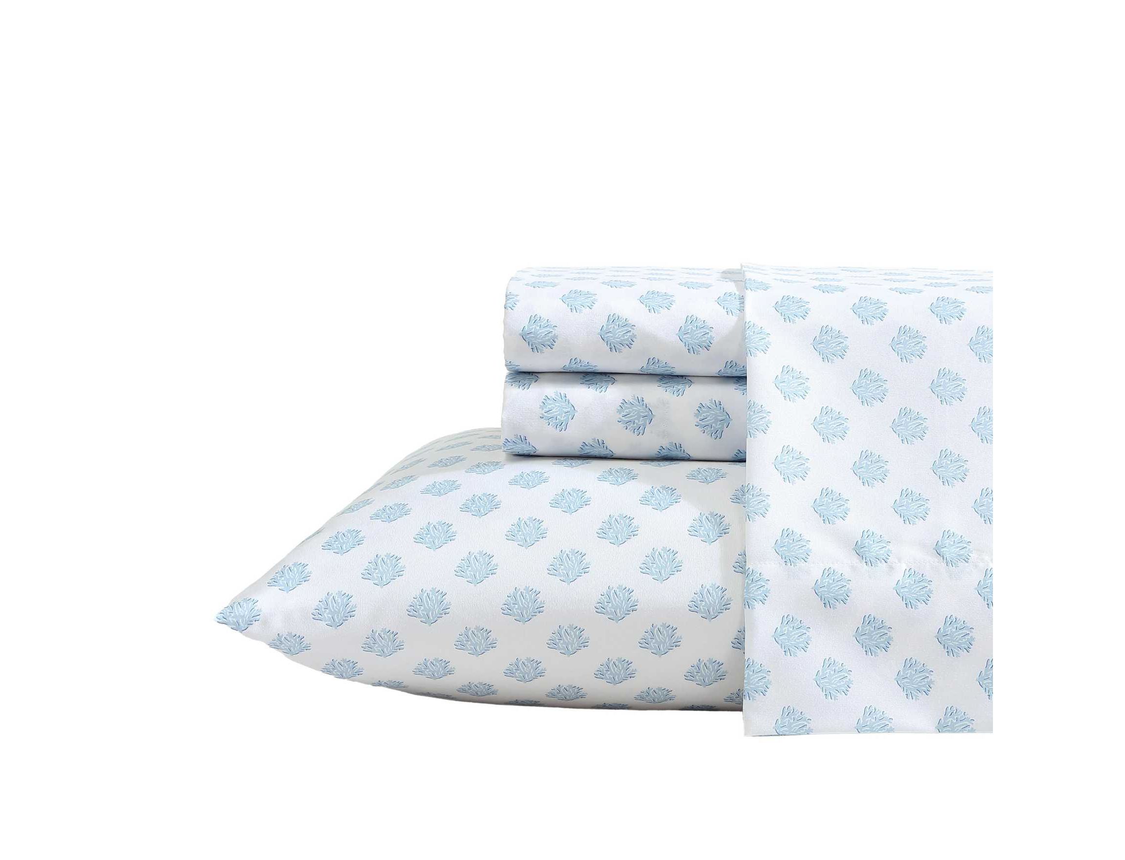 Coastal Coral Microfiber Sheet Set