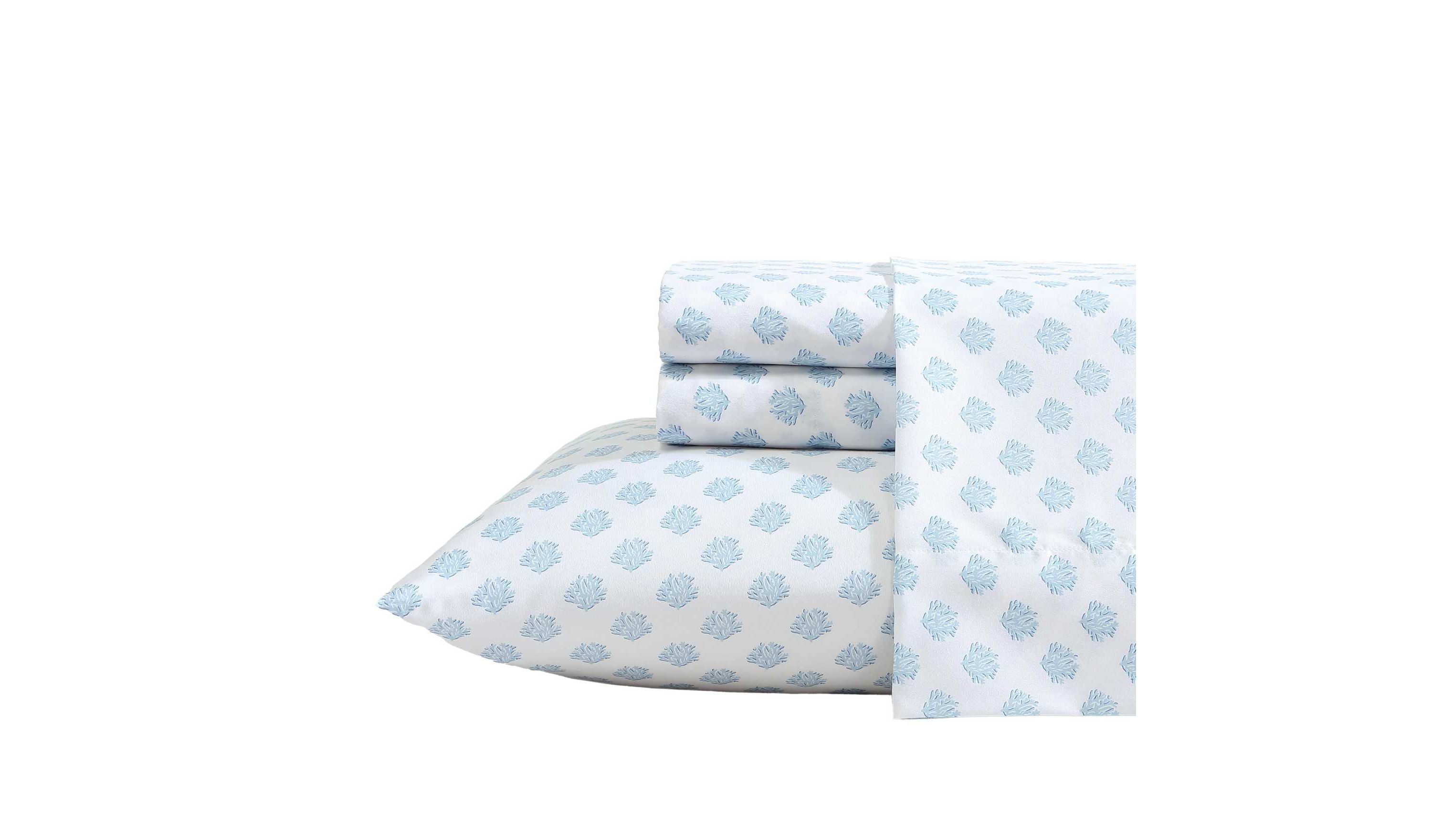 Coastal Coral Microfiber Sheet Set