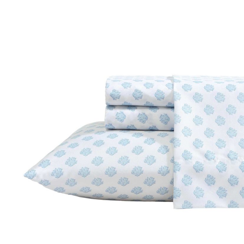 Coastal Coral Microfiber Sheet Set