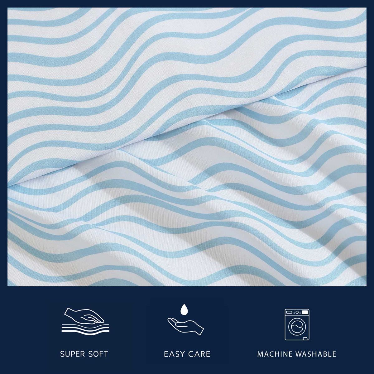 Lineary Waves Microfiber Sheet Set