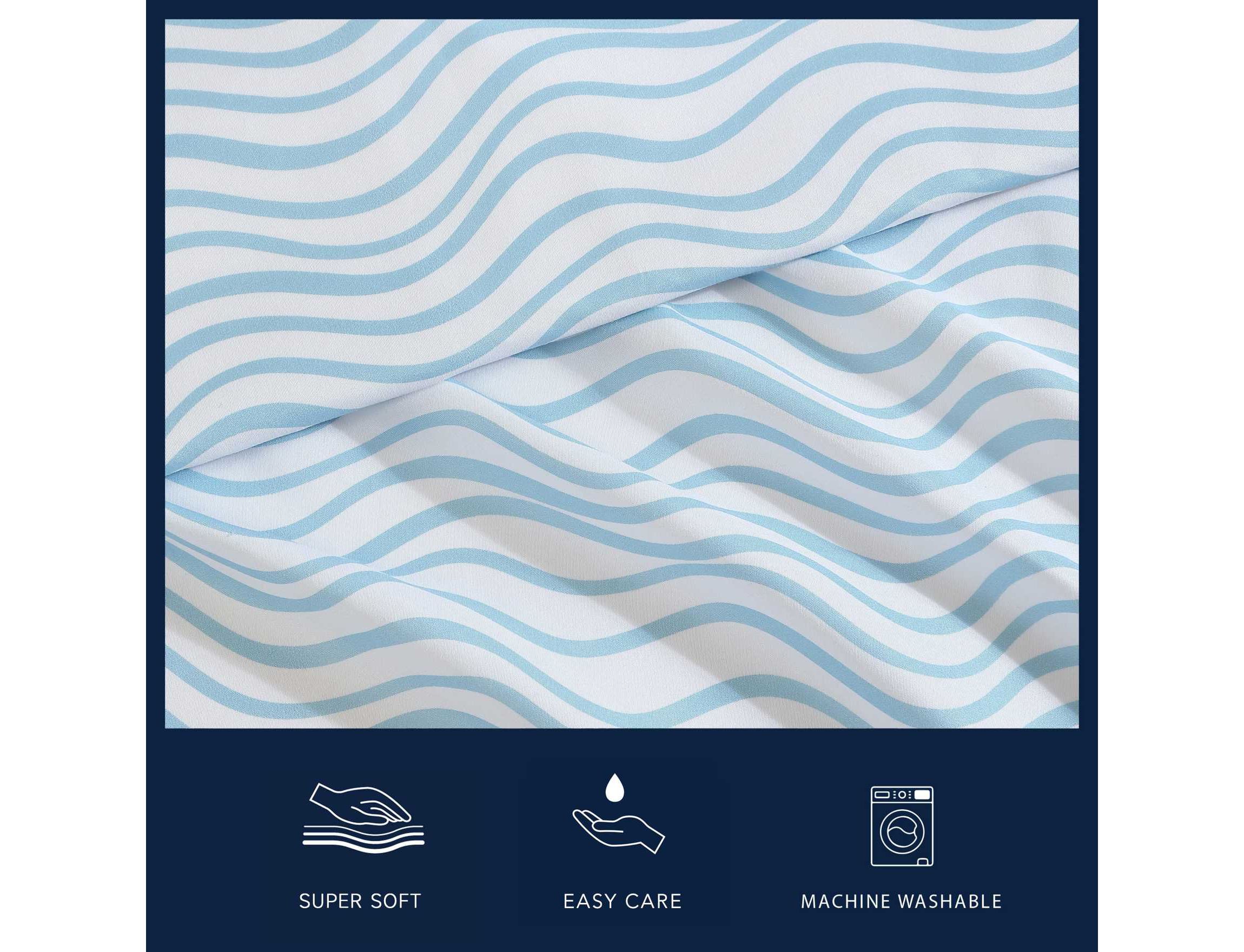Lineary Waves Microfiber Sheet Set