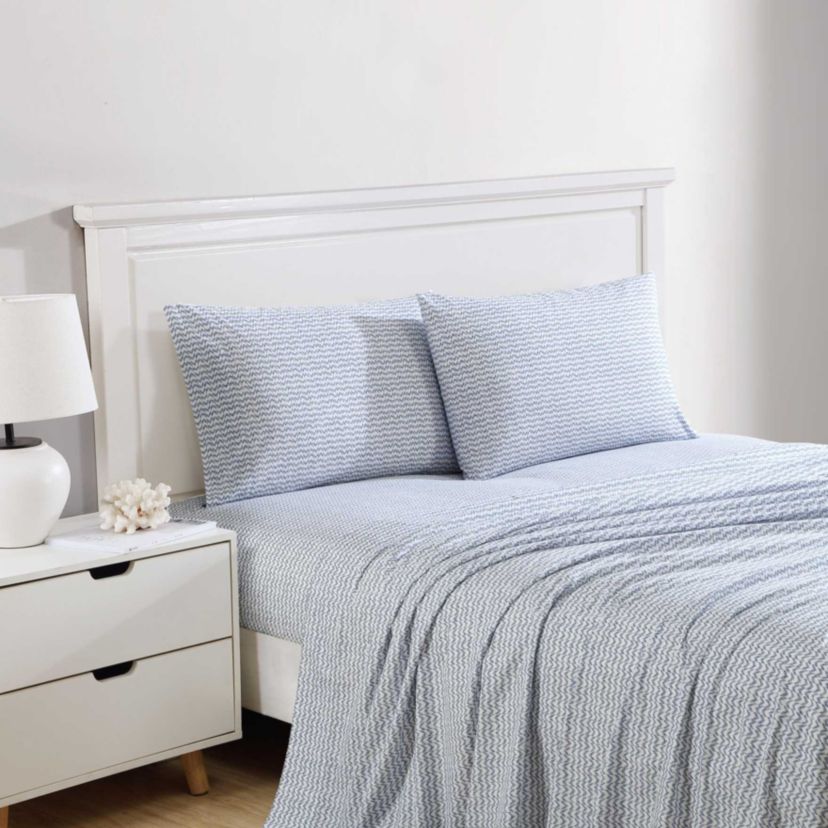 Ikat Wave Cotton Sheet Set