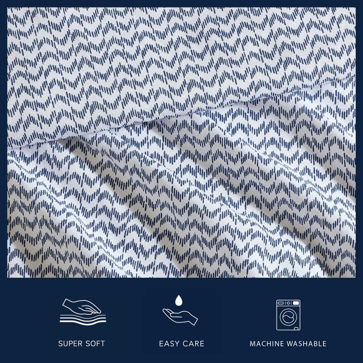 Ikat Wave Cotton Sheet Set