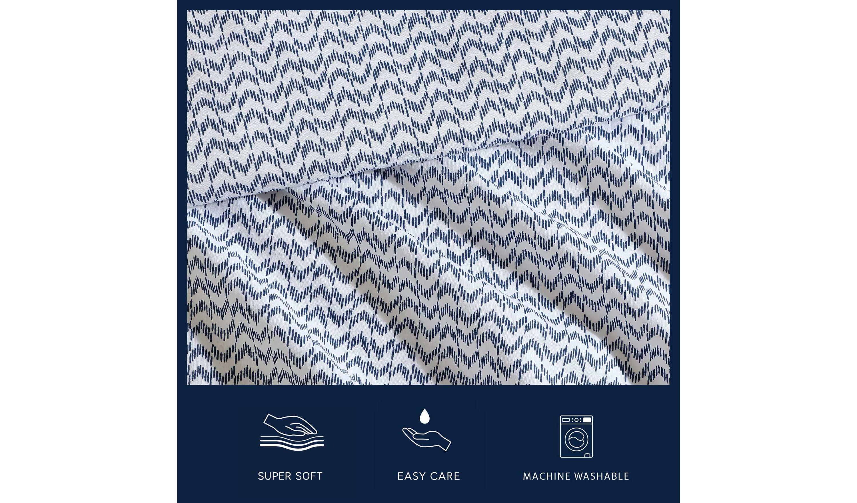 Ikat Wave Cotton Sheet Set