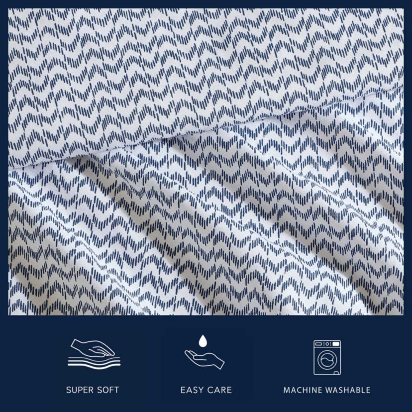 Ikat Wave Cotton Sheet Set