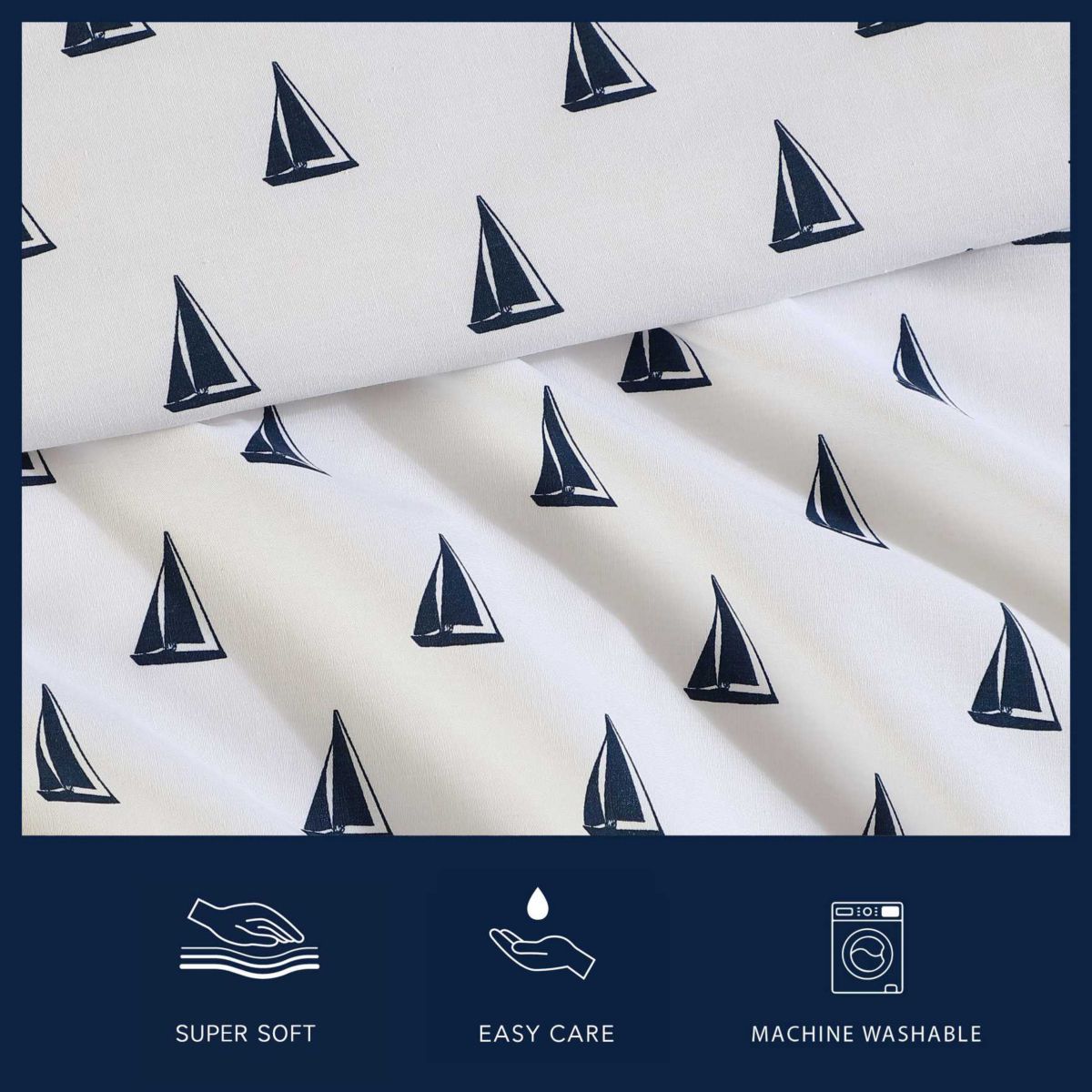 Windtale Boat Cotton Sheet Set