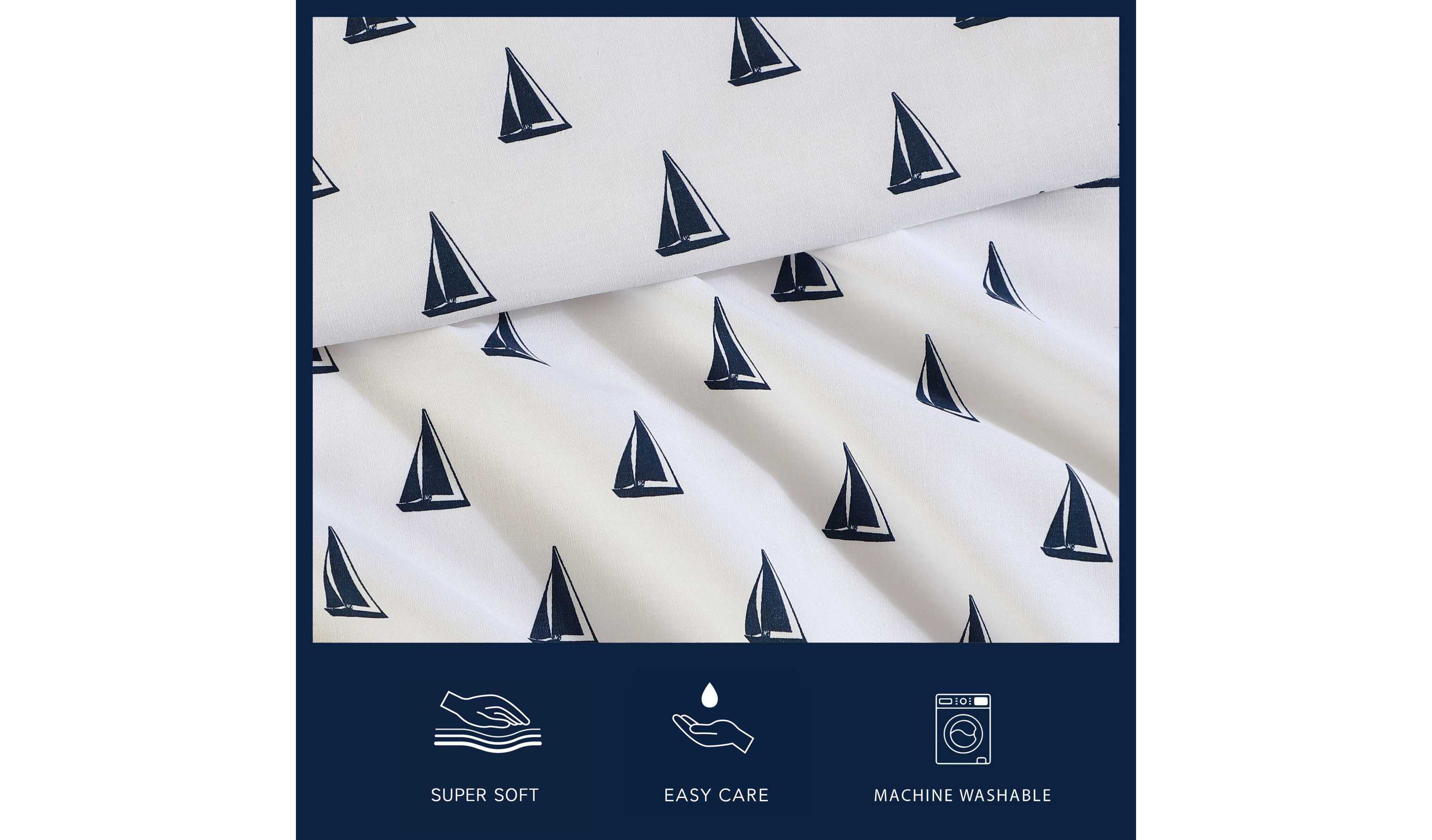 Windtale Boat Cotton Sheet Set