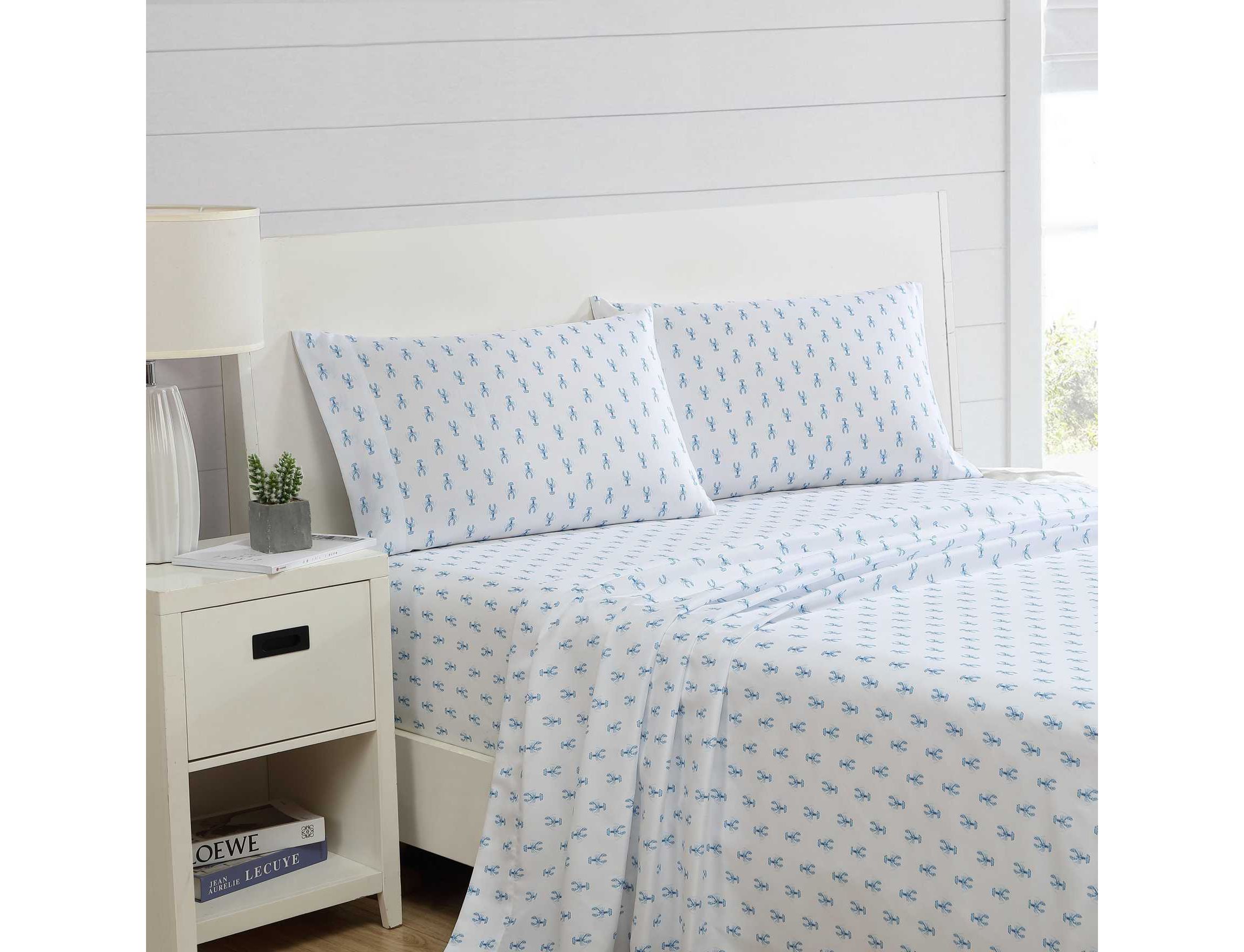 Nantucket Lobster Microfiber Sheet Set
