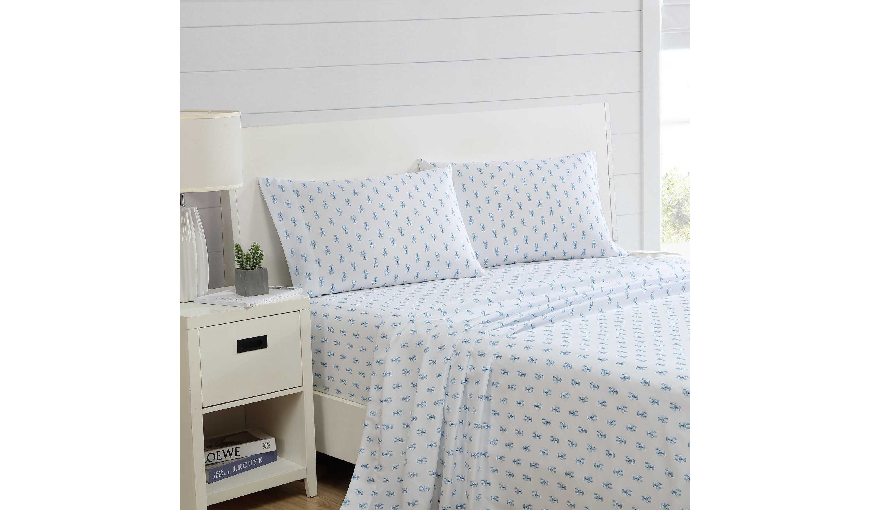 Nantucket Lobster Microfiber Sheet Set