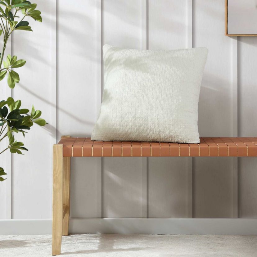 Wave Texture Microfiber Decorative Pillow