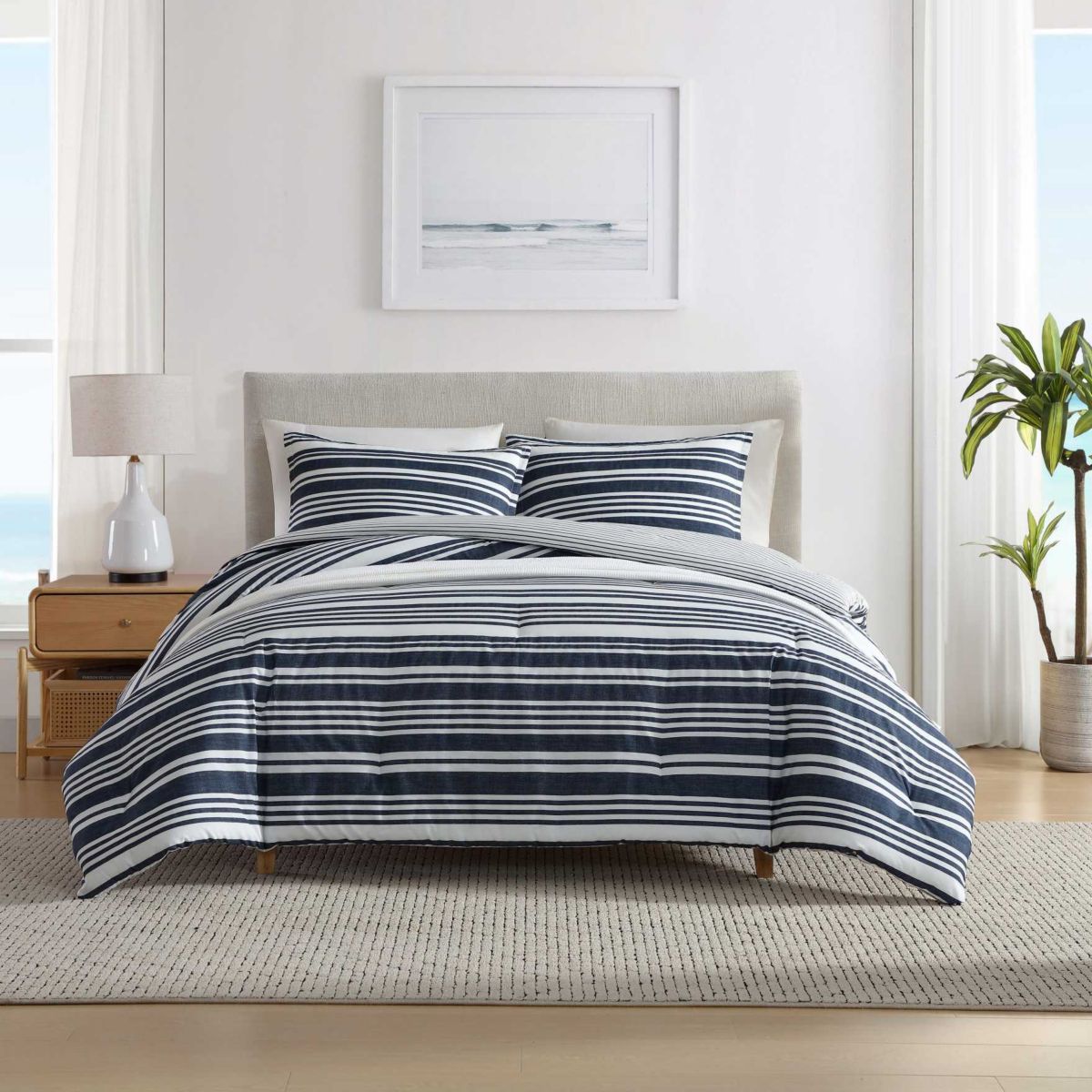 Coastline Stripe Cotton Comforter Set